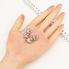 Конус Шапочки для Бусин, Сплав Цинка, Квітка, Античне Срібло, 16.5x13 мм, Отвір 2.5 мм, 8 шт, фото 2