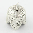 Конус Шапочки для Бусин, Сплав Цинка, Квітка, Античне Срібло, 16.5x13 мм, Отвір 2.5 мм, 8 шт, фото 5