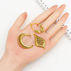 Конектор Біжутерний сплав, Мікс, Колір: Античне Золото, Розмір: 7~42x24~40x1 ~ 3 мм, Отвір 2~8 мм, 100 г, фото 2