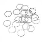 Кільце Замочок, для Брелків і Ключів, Залізне, Колір: Срібло, Діаметр 24 мм, 20 шт, фото 4