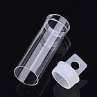 Контейнер для Бісера і Бусин, Пластик, Трубка, Безбарвний, 68x19мм, Об'єм 10мл, 20шт/уп, фото 5