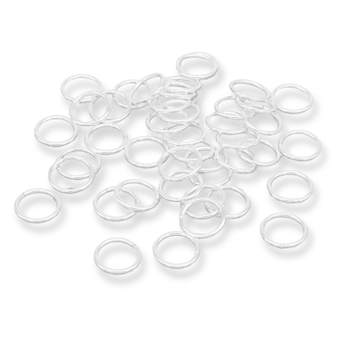 Колечки одинарні, Закриті, але Непаяні, Залізні, Колір: Срібло, Розмір: 16х1.5мм, Внутрішній Діаметр 13 мм, фото 1