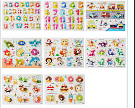 Вкладиші C 73252 (100) дерев’яні, ручка-тримач, у плівці, ВИДАЄТЬСЯ ТІЛЬКИ МІКС ВИДІВ