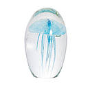 Медуза в склі (синя) настільний декор 7 см