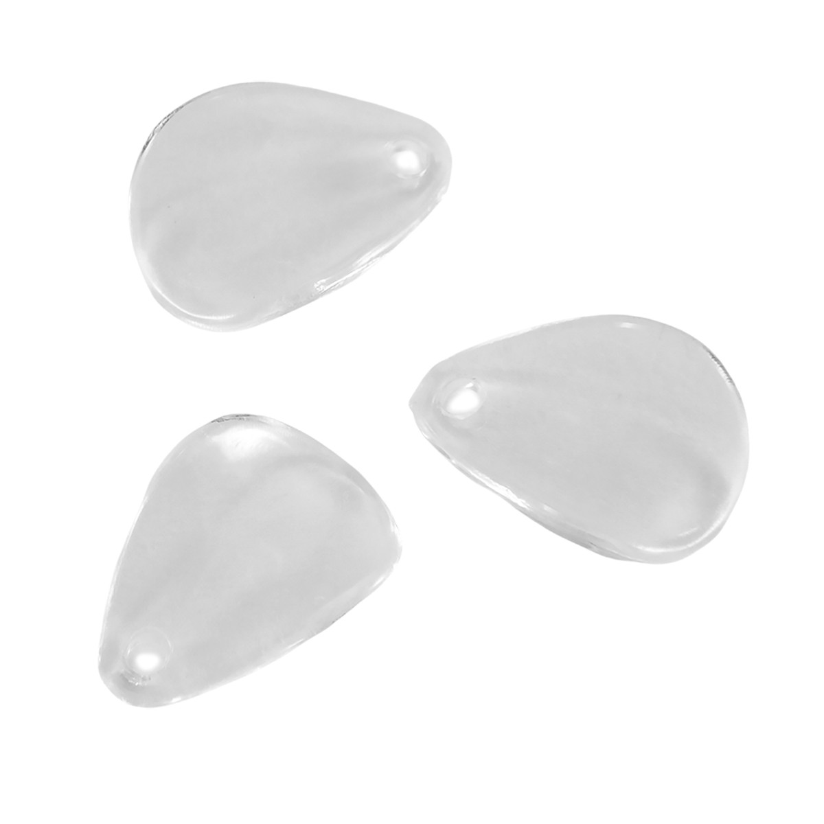 Підвіски Акрил Пелюстка, Прозорі, Колір: Безбарвний, Розмір: 17.5x13x3мм, Отвір 2 мм, приблизно 75 шт./25г, фото 1