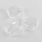 Підвіски Акрил Пелюстка, Прозорі, Колір: Безбарвний, Розмір: 17.5x13x3мм, Отвір 2 мм, приблизно 75 шт./25г, фото 2