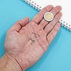 Бусини, Еко Латунь, Круглі, Покриття Платина, Розмір: 3 мм, Отвір 1 мм, 20 шт, фото 3