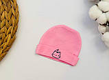 Шапочка для новонароджених з інтерлоку, фото 6