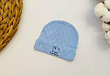 Шапочка для новонароджених з інтерлоку, фото 9