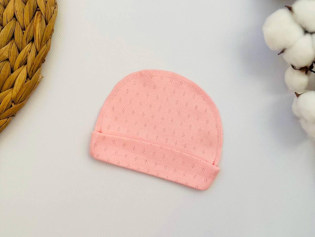 Шапочка для новонароджених з інтерлоку, фото 1