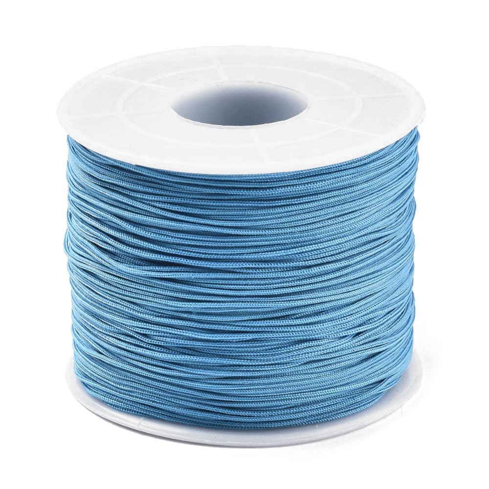 Шнур Поліестер, Колір: Бірюзовий, Розмір: 0.4~0.5мм, 120~130 м/котушка, 1 катушка, фото 1