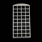 Підставка для сережок, Оргскло, Біла, Висота: 19.5 см, Ширина: 9 см, Товщина: 6.7см, 1 шт, фото 2