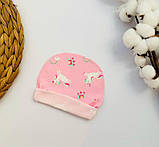 Шапочка для новонароджених з інтерлоку, фото 6