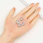 Шапочки для Бусин, Латунь, Стійке покриття плаття, Квітка, Розмір: 13.5х6мм, Отвори 1 мм, 4 шт, фото 3