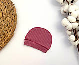 Шапочка для новонароджених малюків з інтерлоку, фото 9