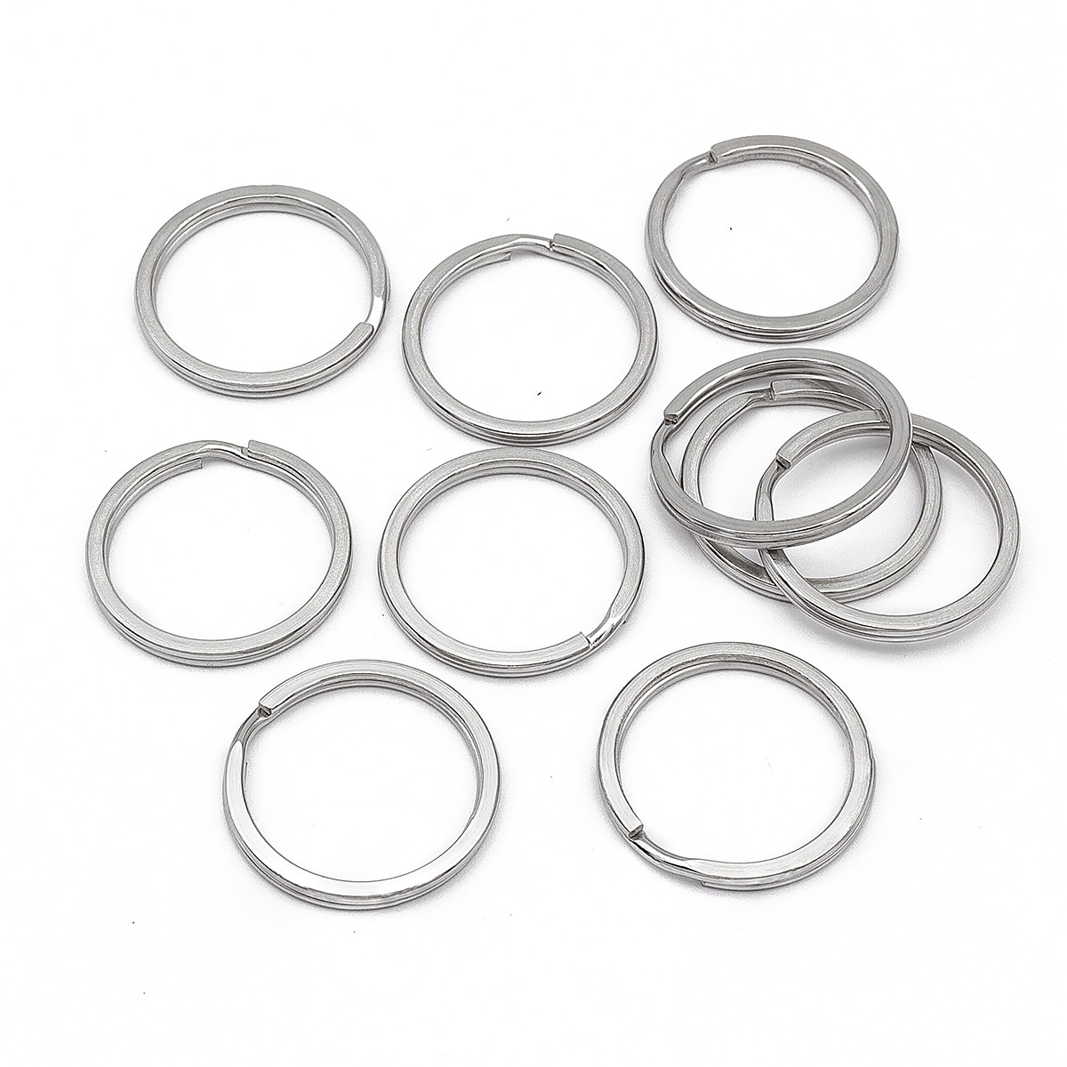 Кільце для ключів, неіржавка сталь, Розмір 2х25мм, 10 шт, фото 1