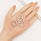 Кільце для ключів, неіржавка сталь, Розмір 2х25мм, 10 шт, фото 2