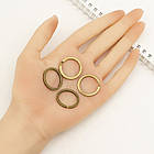 Кільце Замочок, для Брелків і Ключей, Колір: Антична Бронза, Розмір: 25х2мм, Внутрішній Діаметр 20 мм, 10 шт, фото 2