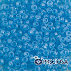 Бісер 60030 Чеський Preciosa 10/0, Прозорий матовий TM, Синій, Круглий, 50 г, фото 2
