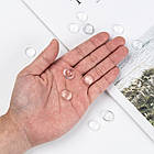 Кабошони Скляні, Круглі, Безбарвний, 14х4мм, 20 шт, фото 3