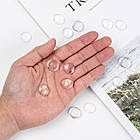 Кабошони Скляні, Круглі, Безбарвний, 16х5мм, 20 шт, фото 4