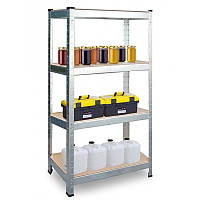 Стелаж металевий Siker G9040 4 полиці 180x90x40 см для складу гаража R_2552