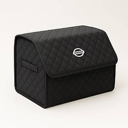 Органайзер у багажник автомобіля, чорний з чорною ниткою та лого Ніссан