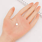 Срібло 925 Підвіска Кругла, Плоска, з кільцем, Розмір: 8х0.6мм, Отвір: 2 мм, 1 шт, фото 3