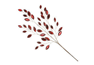 Гілка із кристалами червона 40 см BonaDi 8-458