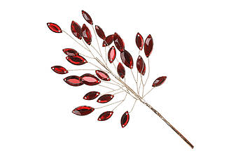 Гілка із кристалами червона 23 см BonaDi 8-459