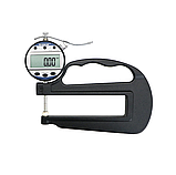 Товщиномір цифровий Shahe 5332-25 для паперу, тканини, поліетилену, діапазон 0-25 мм, дискретність 0,01 мм, фото 2