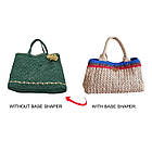 Дно для Сумки Ручної роботи, Овал, PU Шкіра, Розмір: 25x12x1.1 см, Колір: Сієна, Отвір 0,5 см, 1 шт, фото 2