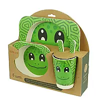 Посуд із бамбука для дітей Xiyibaby