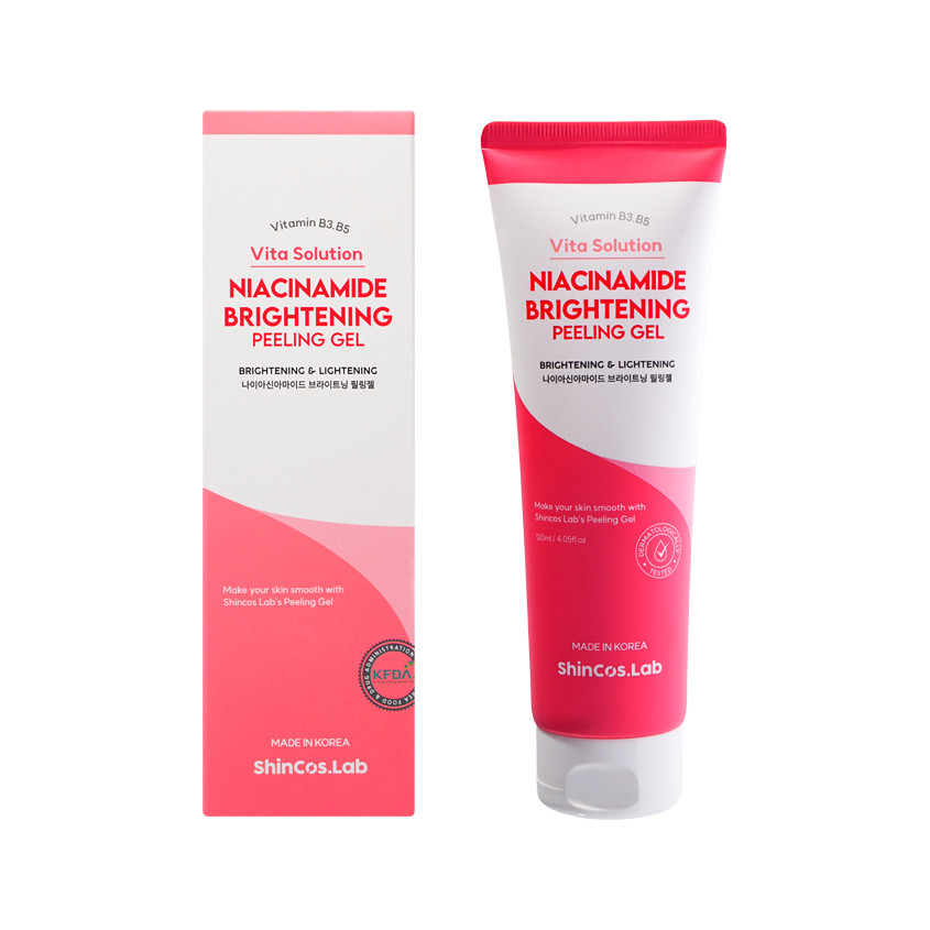 Пілінг-гель для обличчя `SHINCOS.LAB' з ніацинамідом і екстрактом ромашки 120 мл