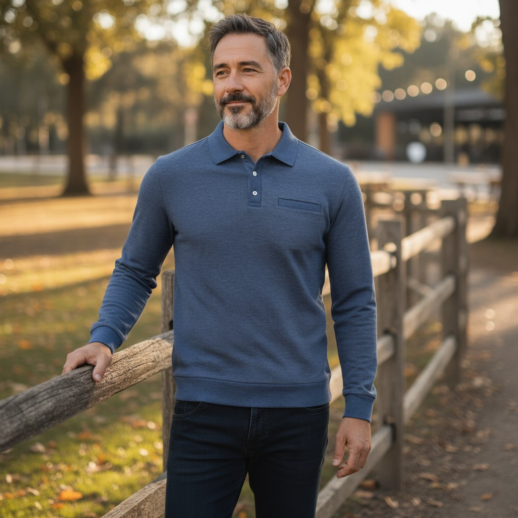 Реглан чоловічий Tony Montana PIN-1047 DENIM/FML 70% бавовна 30% поліестер L(Р), фото 1