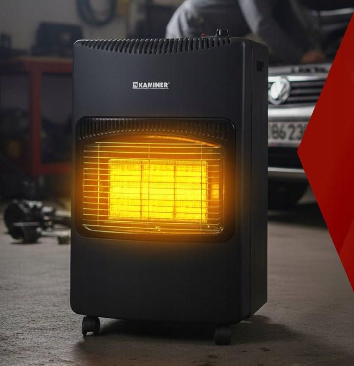 Газовий обігрівач KAMINER 4200 Вт з редуктором і шлангом, 60 м²  26157, фото 1