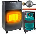 Газовий обігрівач KAMINER 4200 Вт з редуктором і шлангом, 60 м² 26157, фото 2