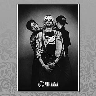Плакат рок Нірвана А3 | Nirvana 005