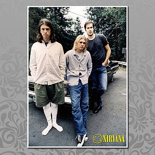 Плакат рок Нірвана А3 | Nirvana 007