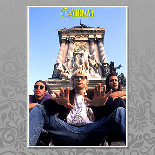 Плакат рок Нірвана А3 | Nirvana 013