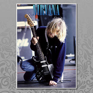 Плакат рок Нірвана А3 | Nirvana 016