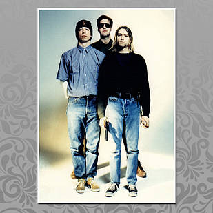 Плакат рок Нірвана А3 | Nirvana 020