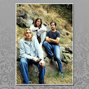 Плакат рок Нірвана А3 | Nirvana 021