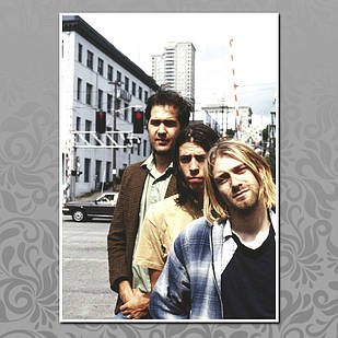Плакат рок Нірвана А3 | Nirvana 022