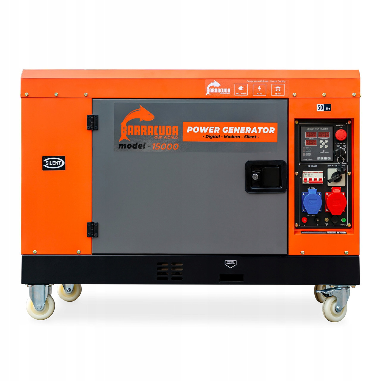 Дизельний генератор Barracuda 12/13кВт трифазний потужний дизельний генератор