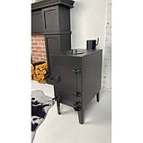 Піч-буржуйка 3мм. на 80 м³, буржуйка у квартиру, теплицю, гараж, будинок з варильною поверхнею, фото 2