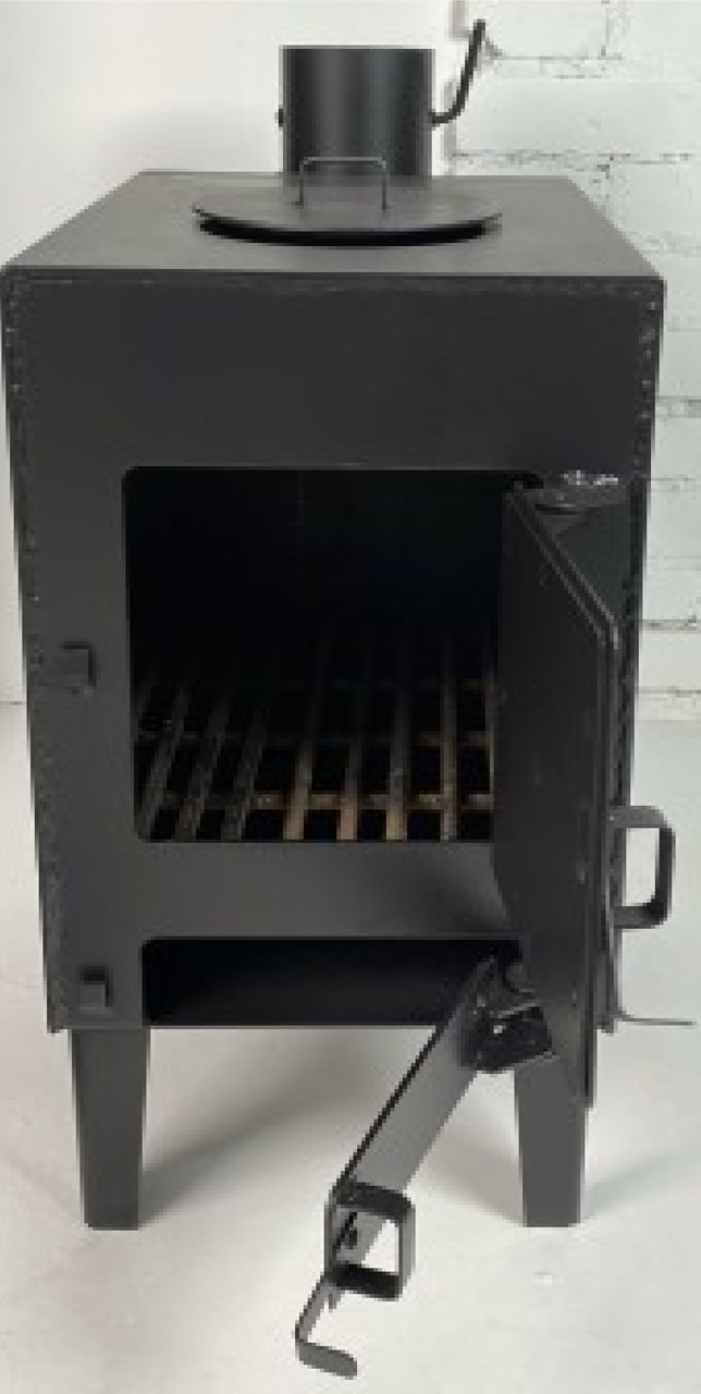 Піч-буржуйка 3мм. на 80 м³, буржуйка у квартиру, теплицю, гараж, будинок з варильною поверхнею, фото 1