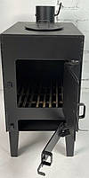Заводська піч-буржуйка для будинку, квартири, теплиці, гаража з варильною поверхнею