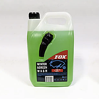 Омивач скла з лійкою, зимовий — 25 °C "FOX" 4 л, зелений