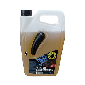 Омивач скла з лійкою, зимовий — 25 °C "EUROPE" 4 л, диня